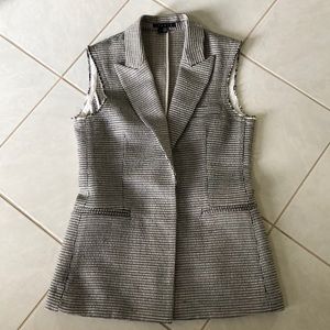 Theory Tweed Vest, Black and white, Sz 8, V. NICE!
